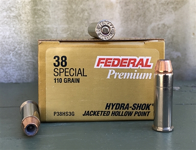 FEDERAL 38 SPECIAL 110gr HYDRA-SHOK JHP 50rd BOX