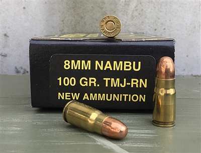 P.C.I. 8x22mm NAMBU 100gr TMJ-RN 50rd BOX