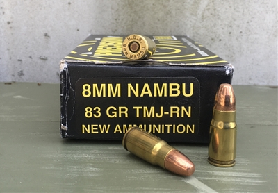 P.C.I. 8x22mm NAMBU 83gr TCJ-RN 50rd BOX