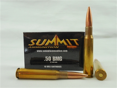 SUMMIT AMMUNITION 50 BMG FMJ BALL LAKE CITY