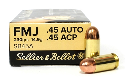 SELLIER & BELLOT 45 ACP 230gr FMJ