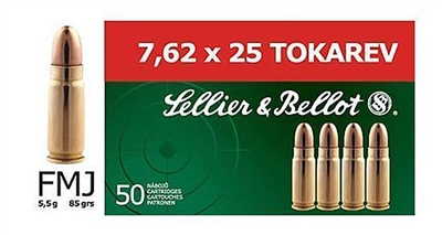 SELLIER & BELLOT 7.62x25mm TOKAREV