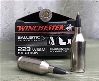 WINCHESTER 223 WSSM BALLISTIC SILVERTIP 55gr FRAGMENTING POLYMER TIP 20rd BOX