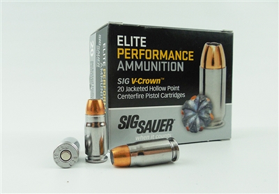 SIG SAUER 357 SIG V CROWN 125gr JHP 20rd BOX