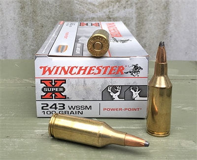 WINCHESTER 243 WSSM 100gr POWER POINT 20rd BOX