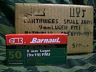 BARNAUL 9mm Luger 115gr. FMJ