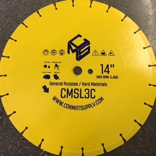 5pk CMSL3C 14" Wet/Dry Concrete Blade