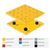 Access Tile 2'x4' Yellow Warning Tile