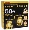 Prime Wire String Light 12/3X50' Plastic Cage 150W Bulb