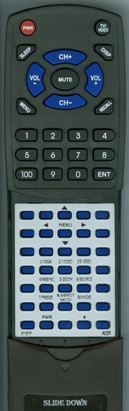 ACER X1161P replacement Redi Remote