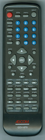 ADCOM GDV870 Genuine OEM original Remote