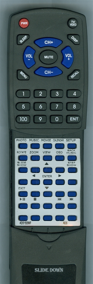 ADS TECH ADS1500-WF replacement Redi Remote