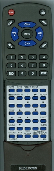 AIWA 87JUT675010 RC7VR23 replacement Redi Remote