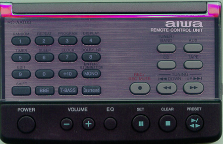 AIWA U-0051-838-U RC-ATT03 Genuine  OEM original Remote