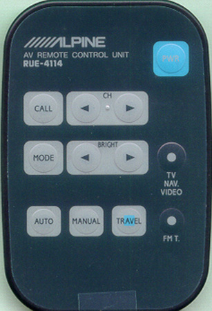 ALPINE 01E28866S01 RUE-4114 Genuine  OEM original Remote