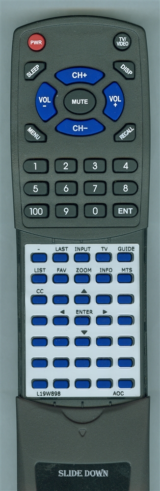 AOC L19W898 replacement Redi Remote