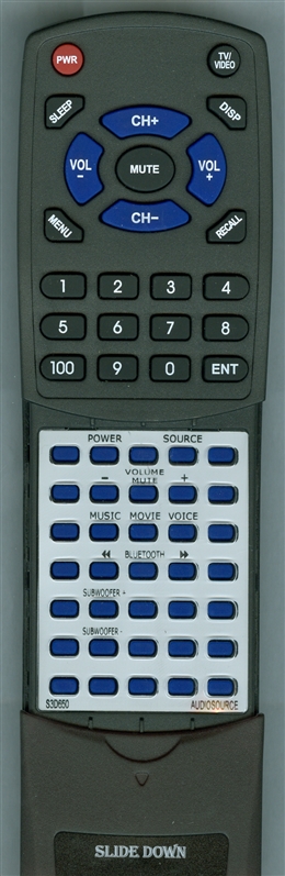 AUDIO SOURCE S3D650 replacement Redi Remote