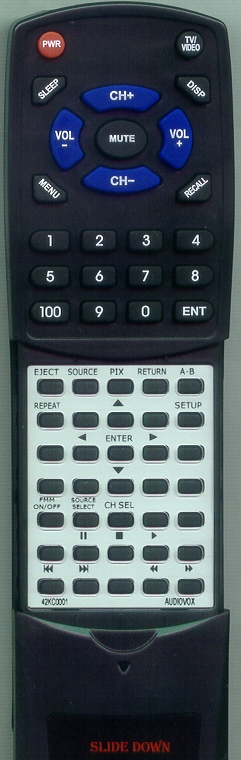 AUDIOVOX 42KC0001 replacement Redi Remote