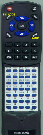 AUDIOVOX DV5006 replacement Redi Remote