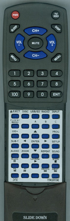 CONCERTONE ZX700 replacement Redi Remote