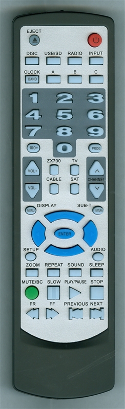 CONCERTONE ZX700 Genuine OEM original Remote