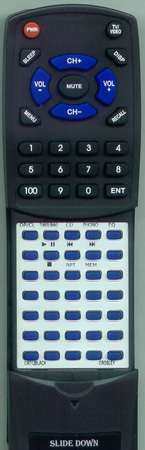 CROSLEY CR712 BLACK replacement Redi Remote