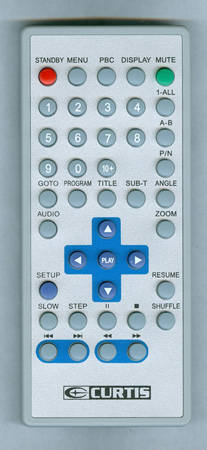 CURTIS INTERNATIONAL DVD8007B Genuine OEM original Remote