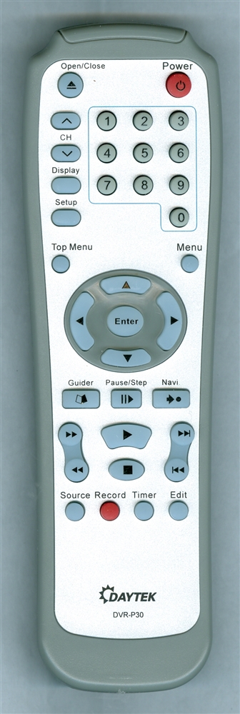 DAYTEK DVR-P30 Genuine OEM original Remote