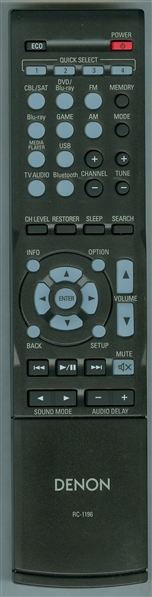 DENON 30701017000AD RC-1196 Genuine OEM original Remote