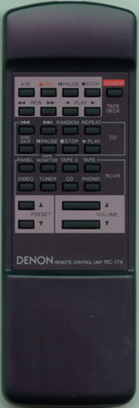 DENON 3990242001 RC-174 Genuine  OEM original Remote