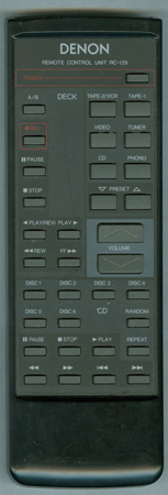 DENON 4990196004 RC-129A Genuine OEM original Remote