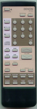 DENON 4990227009 RC-240 Genuine OEM original Remote