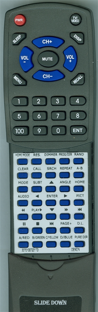 DENON 307010072017D RC-1151 replacement Redi Remote