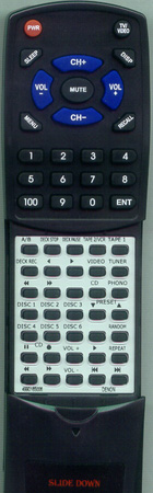 DENON 4990165006 RC-129 replacement Redi Remote