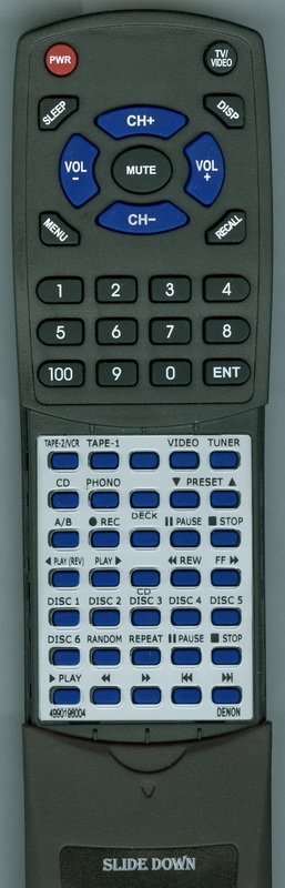 DENON 4990196004 RC-129A replacement Redi Remote