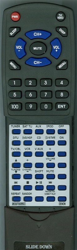 DENON 963307000550D RC1108 replacement  Redi Remote