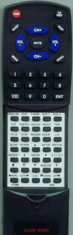 DIGIX MEDIA HT1056A replacement Redi Remote