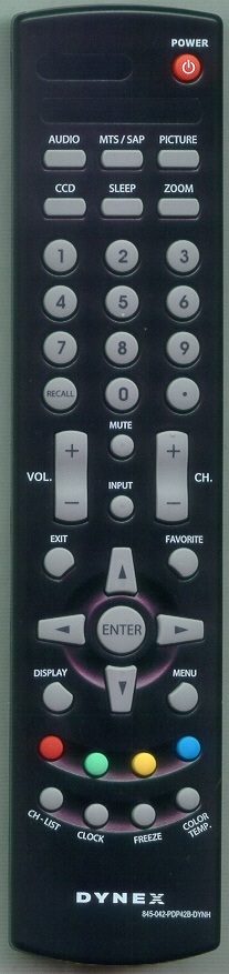 DYNEX 32-25365 845042PDP42BDYNH Refurbished Genuine OEM Remote