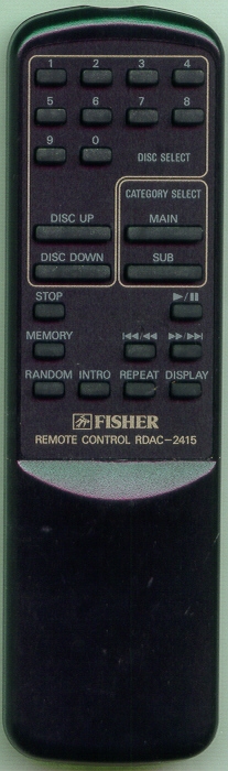 FISHER 645 008 9480 RDAC-2415 Genuine  OEM original Remote