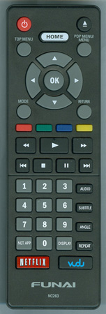 FUNAI NC263UH NC263 Genuine OEM original Remote