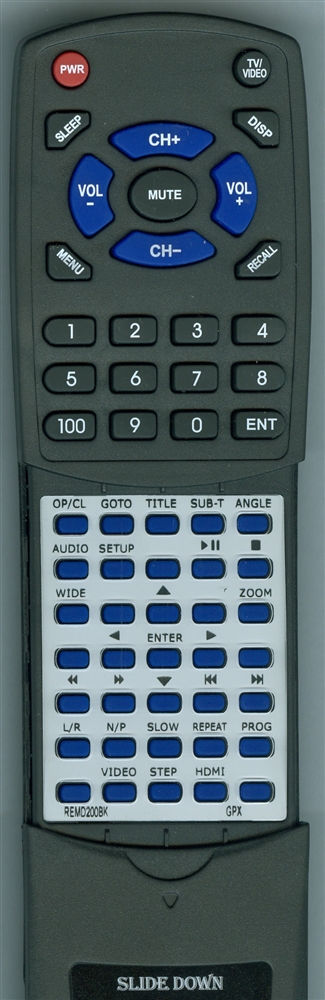 GPX REM-D200B replacement Redi Remote