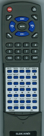 GPX REM-D200B-K replacement Redi Remote