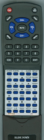 GPX REM-TD192-CB replacement Redi Remote