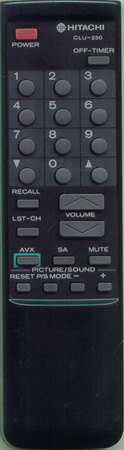 HITACHI 2970294 CLU-250 Genuine  OEM original Remote