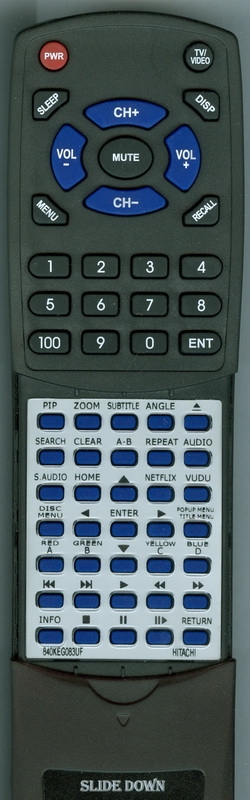 HITACHI 840KEG083UF D05704 replacement Redi Remote