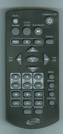 ILIVE REM-ITP100B ITP100B Genuine OEM original Remote