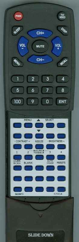 IN FOCUS 590-0567-01 replacement Redi Remote