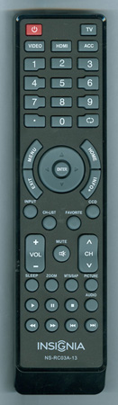 INSIGNIA 601120020A NS-RC03A-13 Genuine OEM original Remote