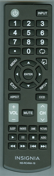 INSIGNIA NS-RC4NA-16 Genuine OEM original Remote