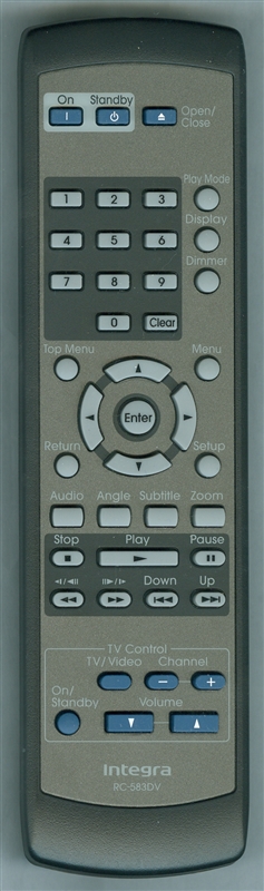 INTEGRA 24140583 RC-583DV Genuine OEM original Remote